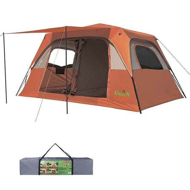 Палатка 6-ти местная двухслойная Green Camp 1610, автомат для туризма ...