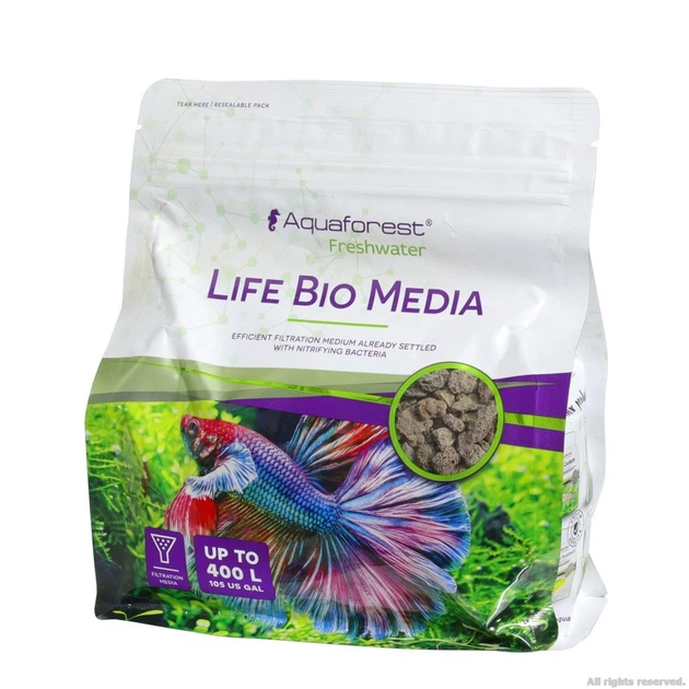 Наповнювач для біологічної фільтрації з бактеріями Aquaforest Life Bio Media 1л. (739368) - зображення 2