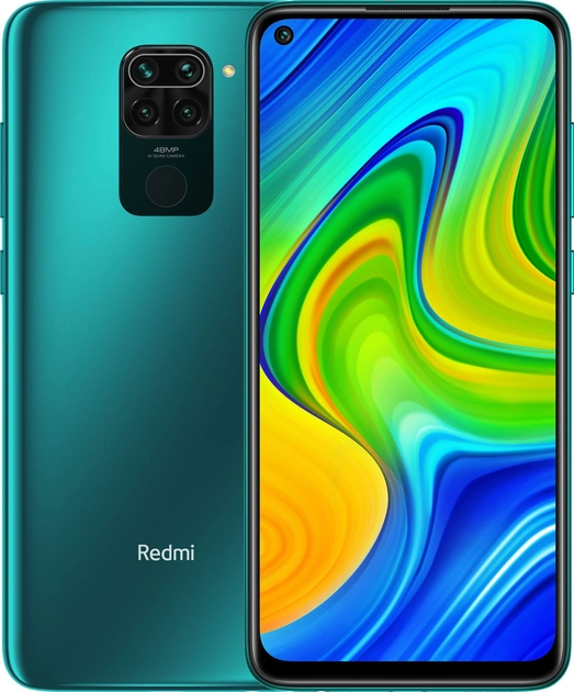 Смартфон Xiaomi Redmi Note 9 4/128GB Forest Green (Global Version) - Фото 1 Смартфон Xiaomi Redmi Note 9 4/128GB Forest Green (Global Version) - изображение 1