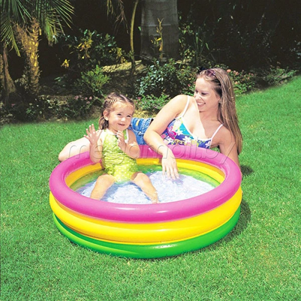 Надувной бассейн для детей от 1 года Intex 61х22 см, 33 л, Рассвет (57107-RT) - изображение 3