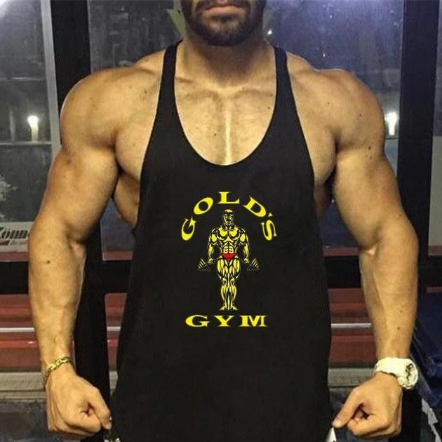 Майка мужская для тренировок Gold's Gym черная M - Фото 4 Майка мужская для тренировок Gold's Gym черная M - изображение 4
