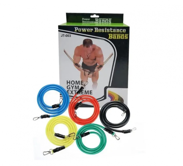 Набор резинок-эспандеров для фитнеса Power Resistance Bands JT-003 - изображение 3