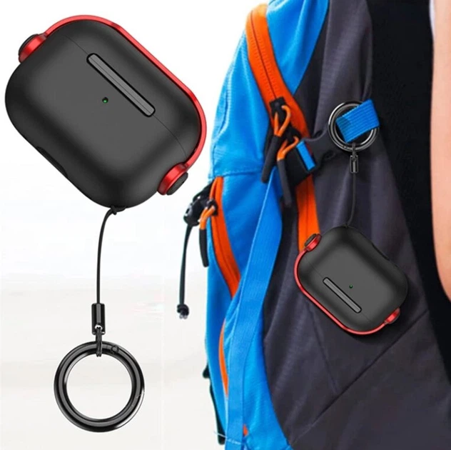 Силиконовый чехол Primo Headphone для AirPods Pro 2 - Black/Red Primo HEAD-APPRO2-B/R черный - Фото 8 Силиконовый чехол Primo Headphone для AirPods Pro 2 - Black/Red Primo HEAD-APPRO2-B/R черный - изображение 8
