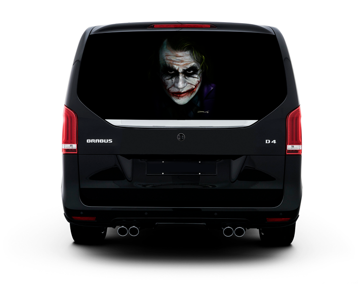 Наклейка на заднее стекло ARB 3D TUNING STUDIO Джокер ЦВ 1498х700х0.18мм - Фото 1 Наклейка на заднее стекло ARB 3D TUNING STUDIO Джокер ЦВ 1498х700х0.18мм - изображение 1