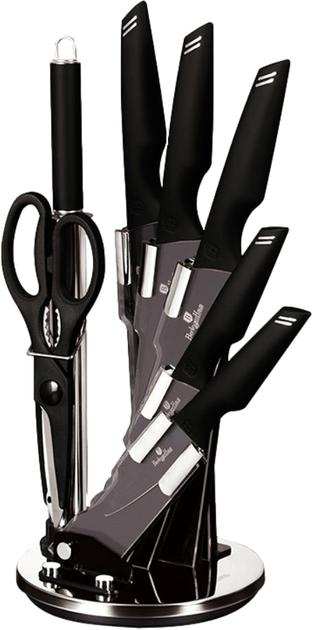 Набор ножей Berlinger Haus Black Silver Collection 8 предметов (BH 2693) - изображение 1