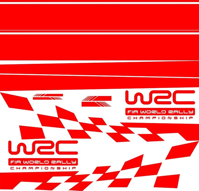 Полосы на бок крышу багажник и зеркала авто ARB 3D TUNING STUDIO WRC 1000х950х0.060мм - изображение 5