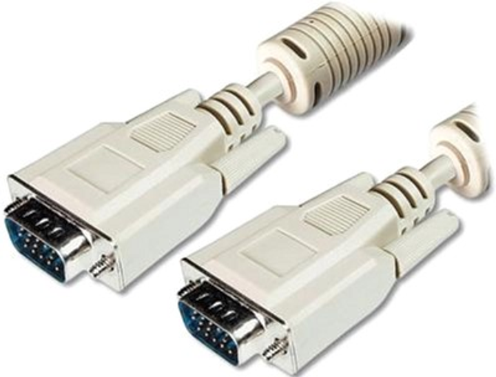 Кабель Digitus VGA (HDDB15M/M) 10 м White (AK-310103-100-E) - зображення 1