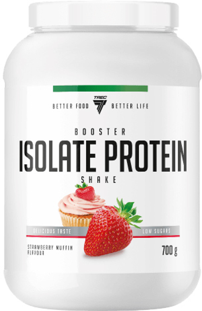 Trec Nutrition Booster Isolate Protein 700g Truskawkowa Muffinka (5902114017149) - obraz 1