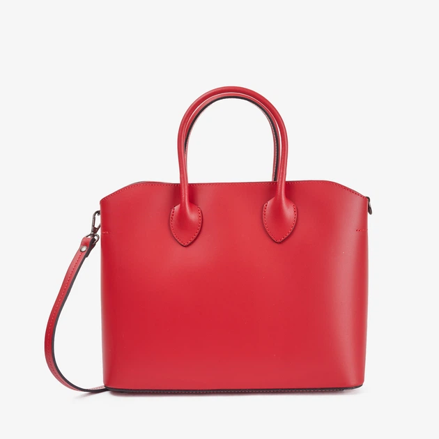 Сумка женская кожаная тоут средняя Regina Notte Tote 01387_m Красный - Фото 1 Сумка женская кожаная тоут средняя Regina Notte Tote 01387_m Красный - изображение 1