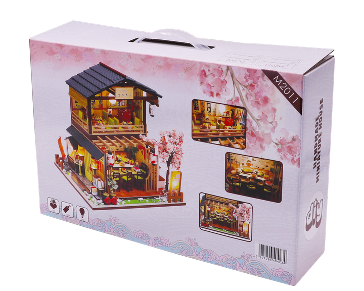 Румбокс 3D інтер'єрний конструктор DIY house Hongda craft «Суші бар» + Захисний купол (M2011z) - зображення 4