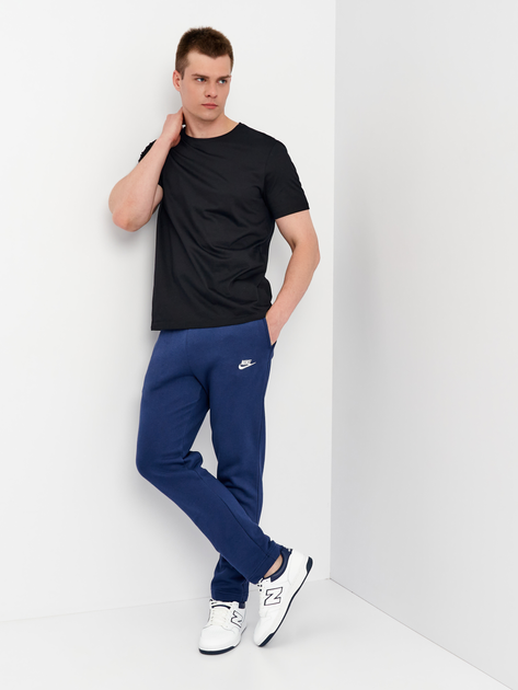 Акція на Спортивні штани чоловічі Nike M Nsw Club Pant Oh Bb BV2707-410 M Темно-сині від Rozetka
