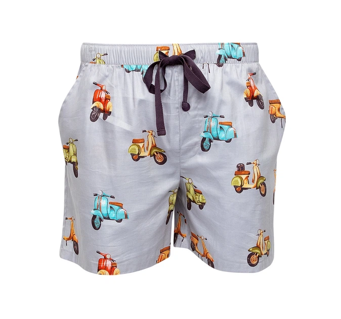 Піжама чоловіча Cyberjammies Luca 6838-6837 L Блакитний з принтом скутера (5051877437593) - зображення 4
