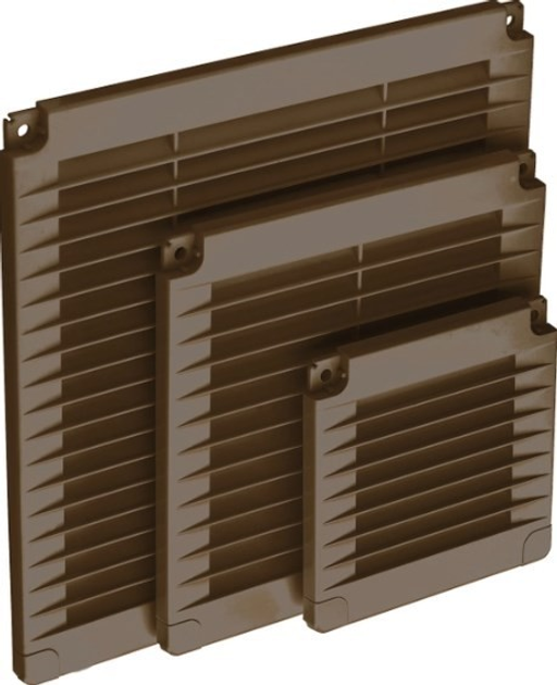 Решетка вентиляционная пластиковая накладная AirRoxy 100x100 коричневая .