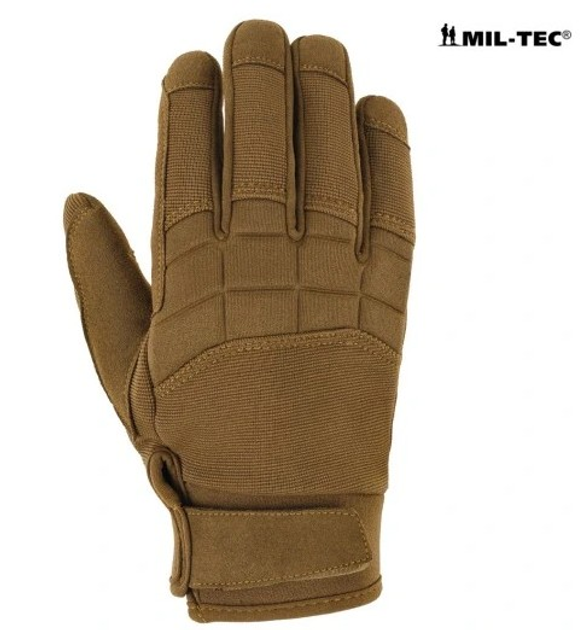 Перчатки водонепроницаемые Mil-Tec размер XL регулируемые на липучке с защитой от ударов защита рук Койот - изображение 2