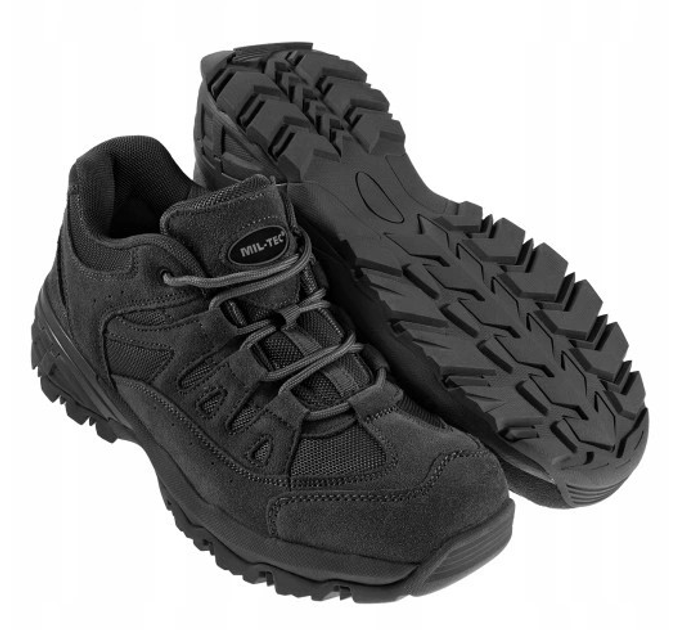 Ботинки треккинговые мужские Mil-Tec 44 размер удобные и прочные с хорошим сцеплением для сложных маршрутов Черный - изображение 1