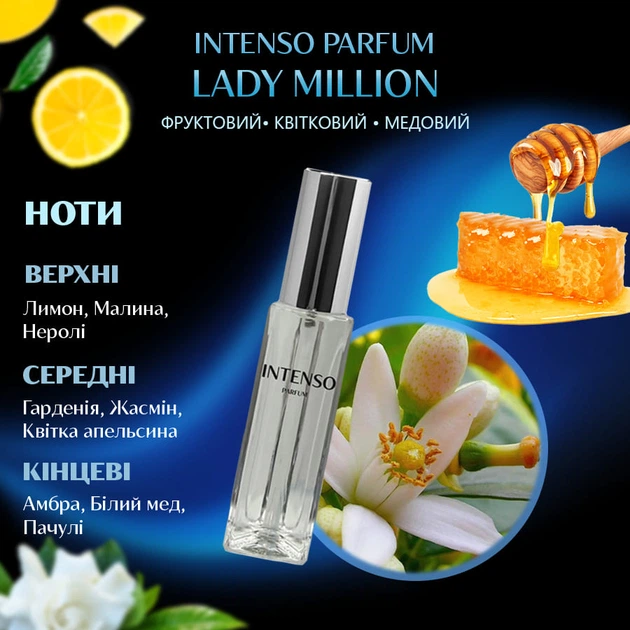 Пробник Духов для женщин Intenso Parfum (версия LADY MILLION PACO RABANE) 6ml - Фото 2 Пробник Духов для женщин Intenso Parfum (версия LADY MILLION PACO RABANE) 6ml - изображение 2