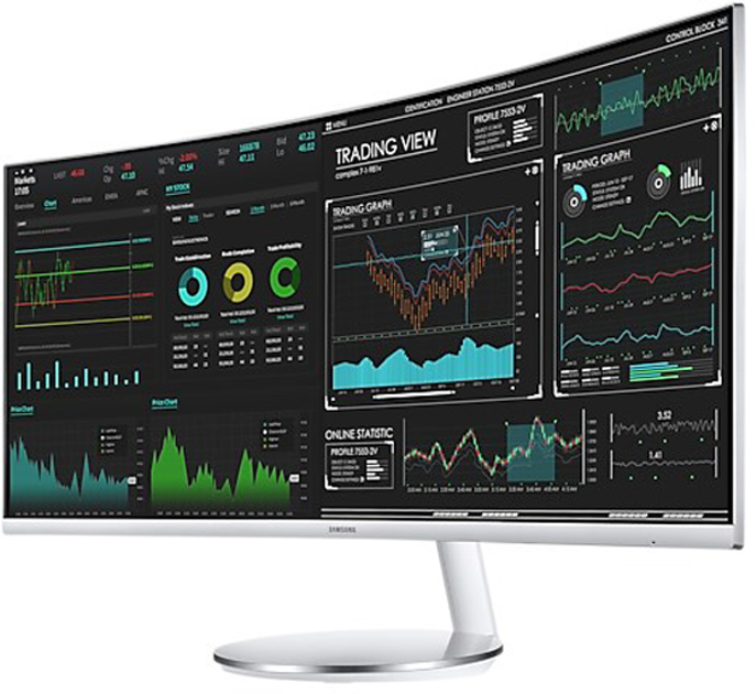 Monitor 34" Samsung LC34J791WTPXEN - obraz 4