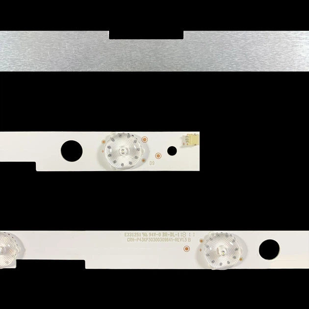 LED підсвітка TV 43" inch 830mm 9-led 3V CRH-P43KP30300309641 RF-AJ430S30-0901S-09 LC-43UI7552E 3pcs=1set - изображение 3