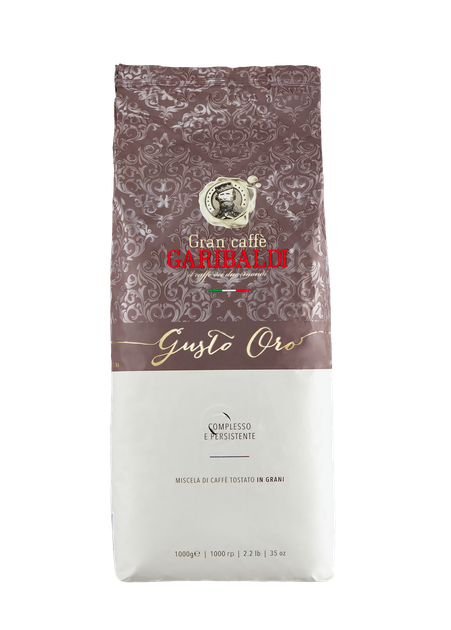Ящик кави в зернах Garibaldi Gusto Oro 1 кг у ящику 10 шт - зображення 2