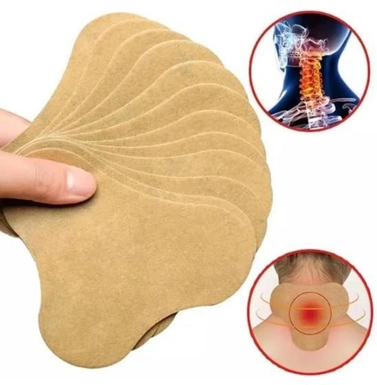 Знеболюючий пластир від болю в шиї Kinoki Pain Relief Neck лікувальні патчі для тіла, що самонагріваються, 10штук - зображення 2