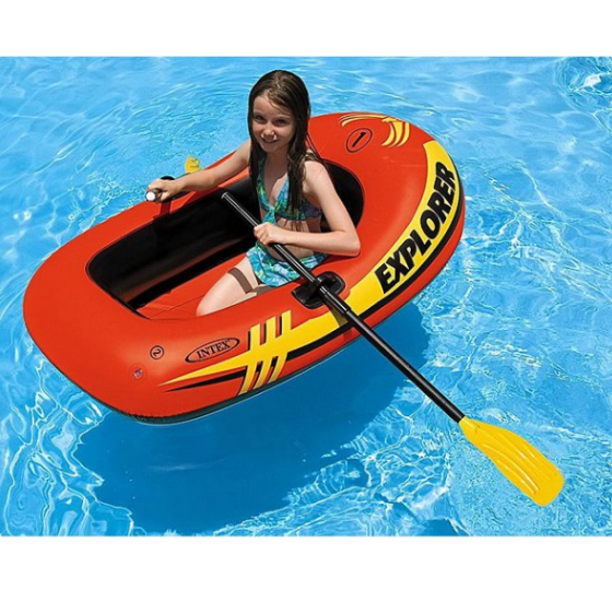 Лодка надувная одноместная Intex 58329 EXPLORER 100 Orange (N003676) - изображение 3