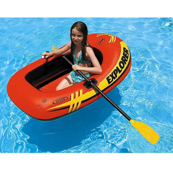 Лодка надувная одноместная Intex 58329 EXPLORER 100 Orange (N003676) - изображение 4