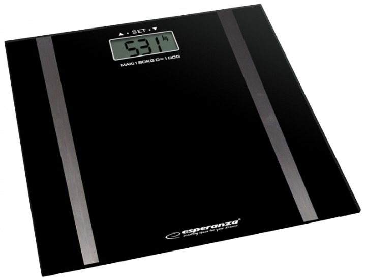 Весы напольные Esperanza EBS018K Samba Black стеклянные 180кг - изображение 1