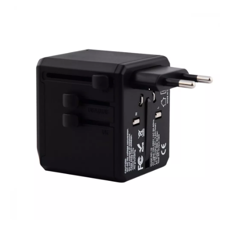 Сетевой разветвитель-зарядное Travel Adapter Yesido MC-10 3USB 1Type-C 2.4A (UK/EU/US/AUS) - изображение 3