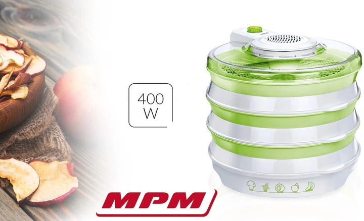 Сушилка для овощей и фруктов мяса рыбы электрическая 20 л MPM MSG-06 400 Вт 6 секций/ярусов дегидратор диаметр 30 см - изображение 8