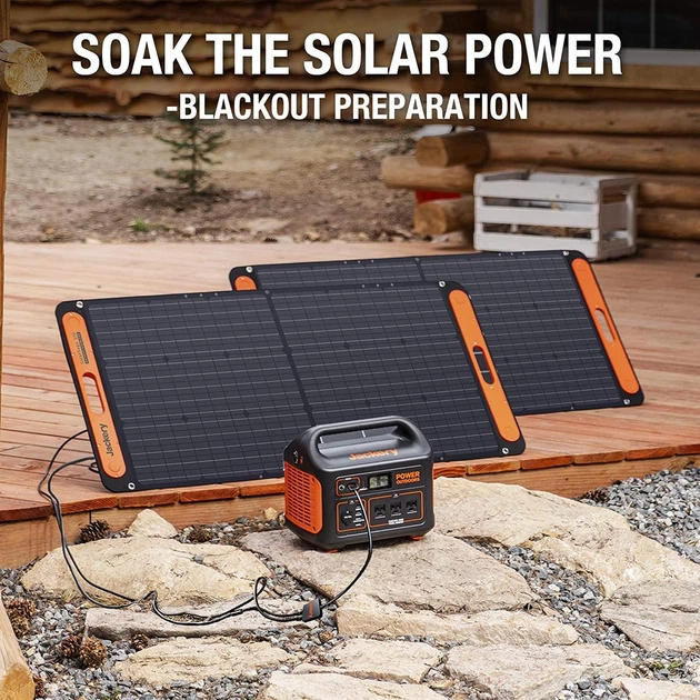 Сонячна складана панель Jackery SolarSaga 100W (IP65) зі швидкою зарядкою та портом постійного струму 19V, Black - зображення 4