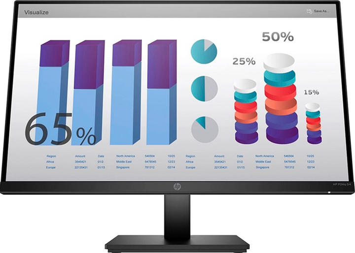 Monitor 23,8" HP P24q G4 (8MB10AA) - obraz 1