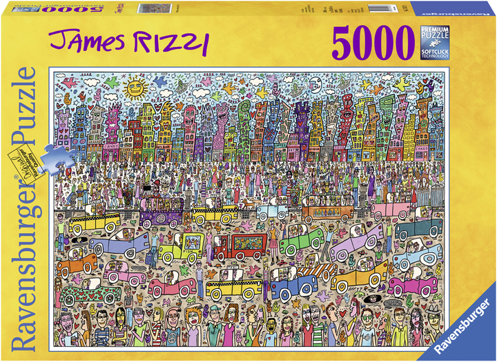 Puzzle Ravensburger Crowded City James Rizzi 5000 elementów (17427) - obraz 1
