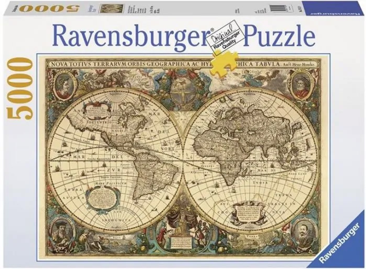 Пазл Ravensburger Стародавня Карта Світу 5000 елементів (RSV-174119) - зображення 1