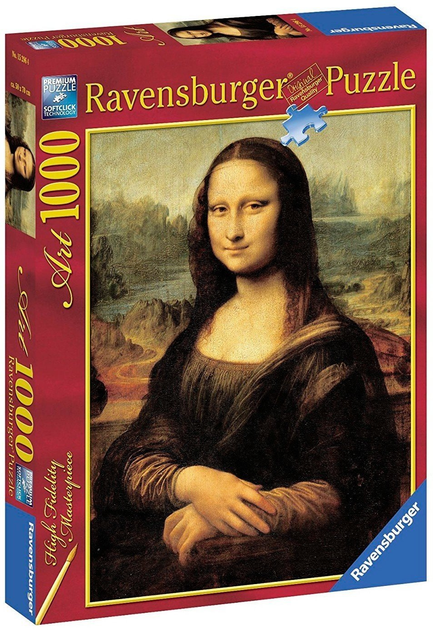 Puzzle Ravensburger Da Vinci Mona Lisa 1000 elementów (15296) - obraz 1