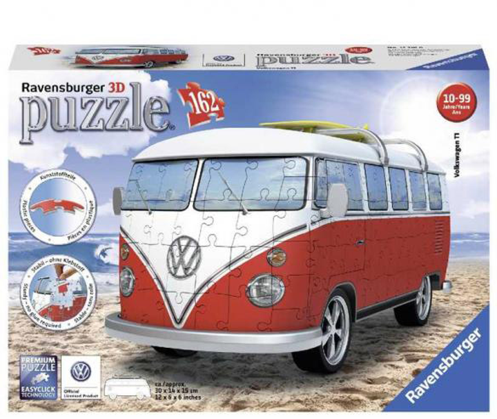 3D Пазл Ravensburger Легендарний VW T1 162 елементи (RSV-125166) - зображення 1