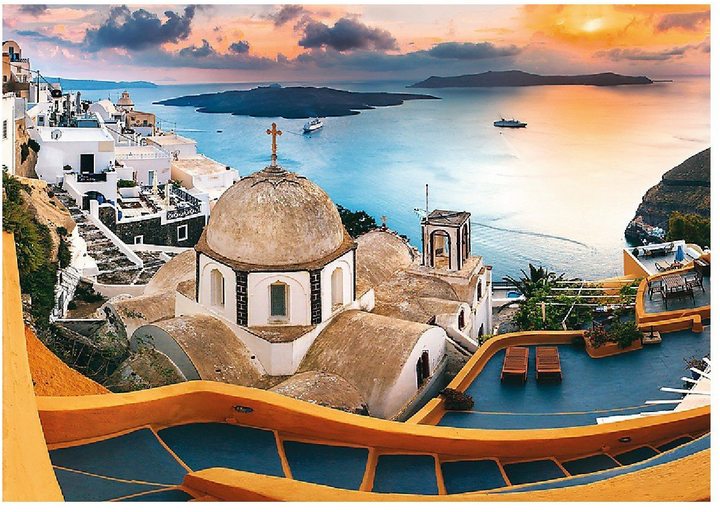 Puzzle Trefl Fabulous Santorini 1000 elementów (10445) - obraz 2