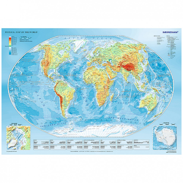 Пазл Trefl Фізична мапа світу 1000 елементів (TFL-10463) (5900511104639) - зображення 2