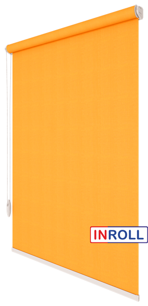 Ролета тканевая INROLL Есо-Mini 90х185 см Camila Оранжевый A608 - Фото 2 Ролета тканевая INROLL Есо-Mini 90х185 см Camila Оранжевый A608 - изображение 2