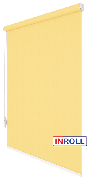 Ролета тканевая INROLL Есо-Mini 42,5х185 см Camila Светло-желтый A606 - Фото 2 Ролета тканевая INROLL Есо-Mini 42,5х185 см Camila Светло-желтый A606 - изображение 2