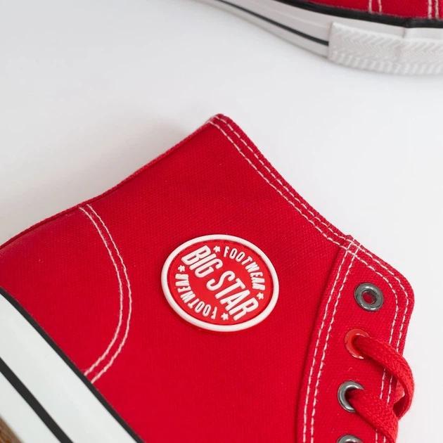 Чоловічі кеди високі Big Star JJ174607-603 40 Червоні (5900714551179) - зображення 8