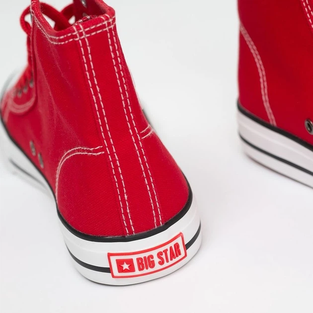 Чоловічі кеди високі Big Star JJ174607-603 40 Червоні (5900714551179) - зображення 9