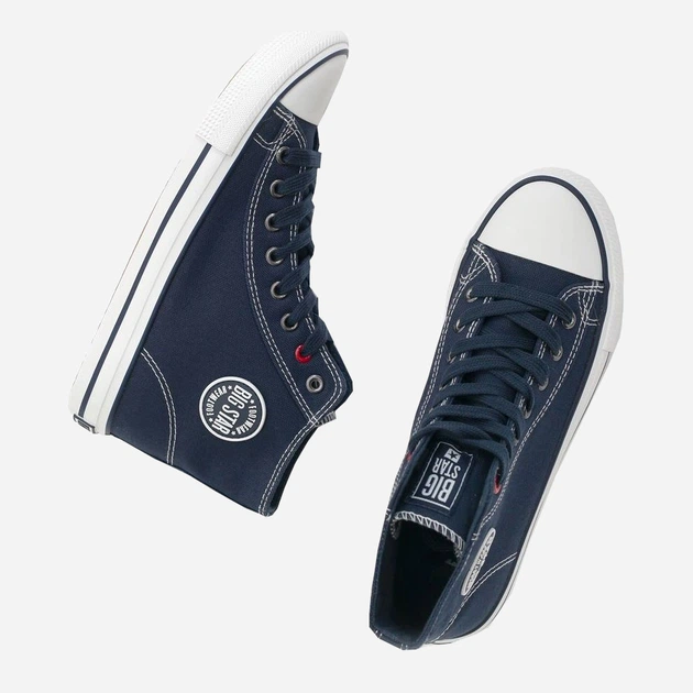 Trampki męskie wysokie Big Star JJ174608-403 41 Niebieski (5900714551261) - obraz 3