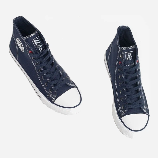 Чоловічі кеди високі Big Star JJ174608-403 42 Сині (5900714551278) - зображення 4