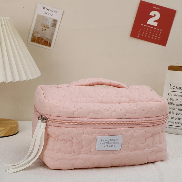 Косметичка Mirrow Big 28х17х15 см Pink (L0103152) - Фото 2 Косметичка Mirrow Big 28х17х15 см Pink (L0103152) - изображение 2