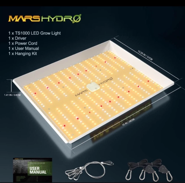 Mars Hydro TS 1000 LED Full Spectrum Hydroponic Grow Light Dimming Лампа - изображение 2