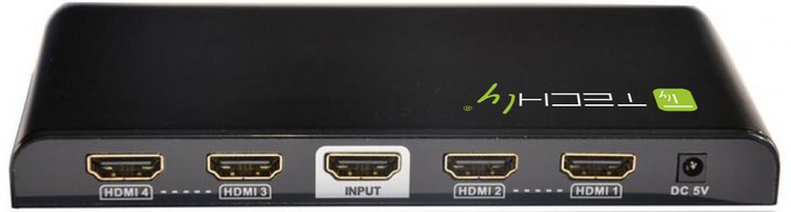 Rozdzielacz Techly HDMI 1x4 V2.0, 3D, 4K (IDATA HDMI-4K4) - obraz 2