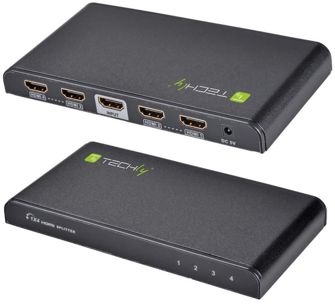 Сплітер Techly HDMI 1x4 V2.0, 3D, 4K (IDATA HDMI-4K4) - зображення 5