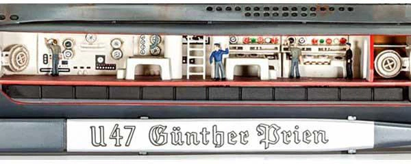 Niemiecka łódź podwodna 1:125 Revell Niemiecka łódź podwodna U-47 z wnętrzem (REV-05060) - Zdjęcie 3 Niemiecka łódź podwodna 1:125 Revell Niemiecka łódź podwodna U-47 z wnętrzem (REV-05060) - obraz 3