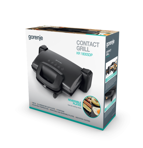 Електрогриль Gorenje KR1800SDP - Фото 3 Електрогриль Gorenje KR1800SDP - изображение 3
