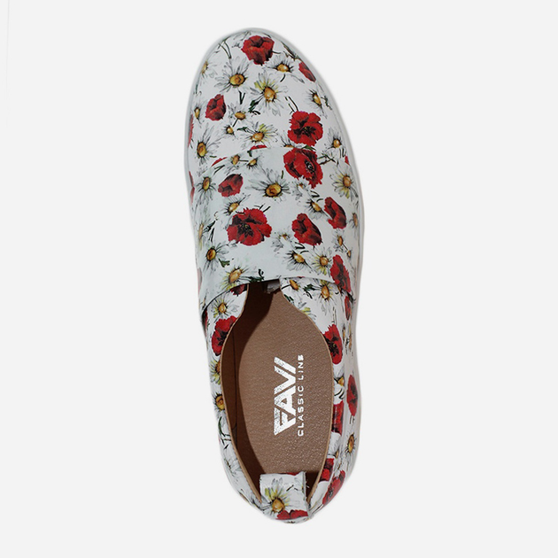 Женские слипоны Favi RF28032 37 23 см Белые (H2400000322320) - изображение 5
